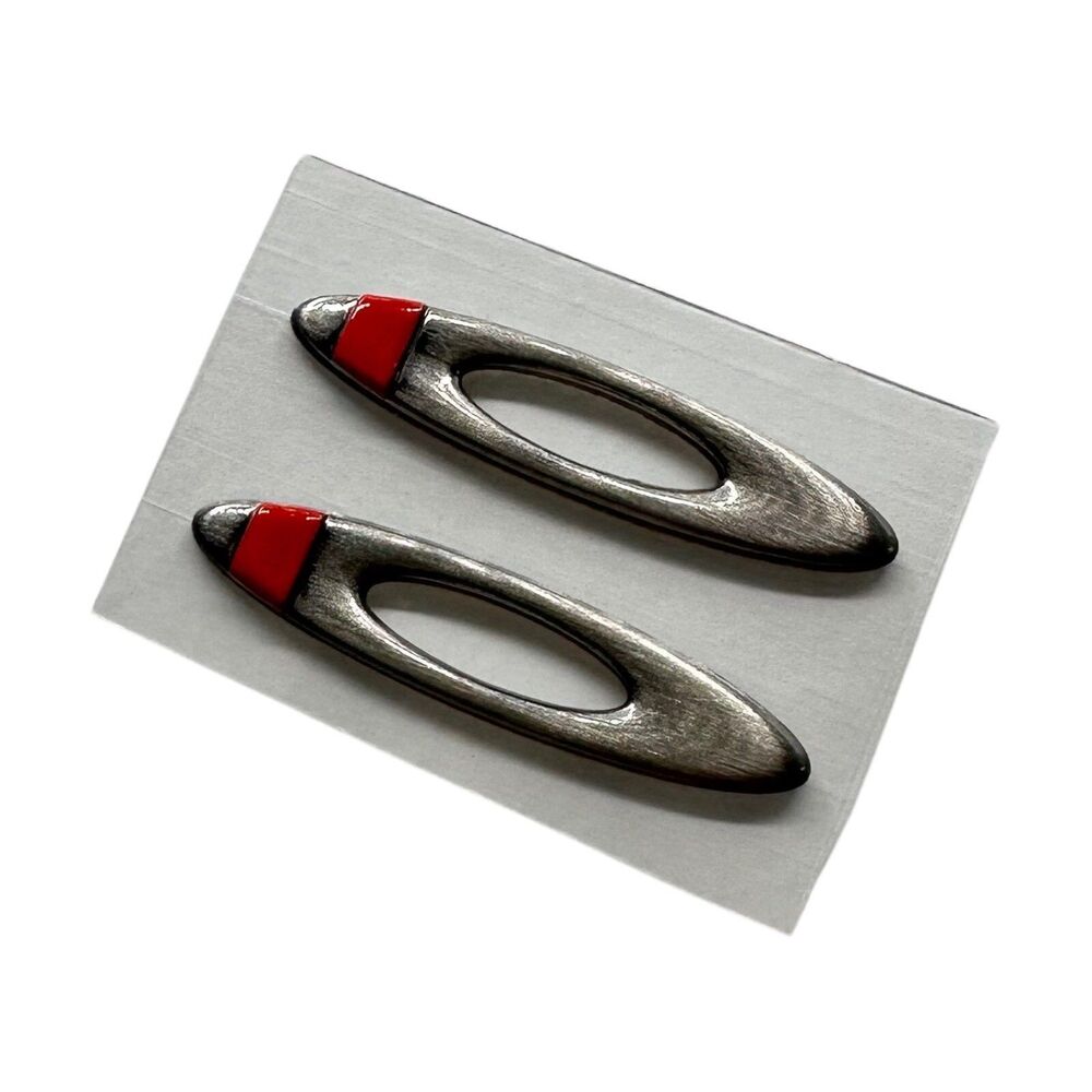 Oakley Radarlock/Straightlink Silver Red Thin Line Icon Replacements (Authentic)